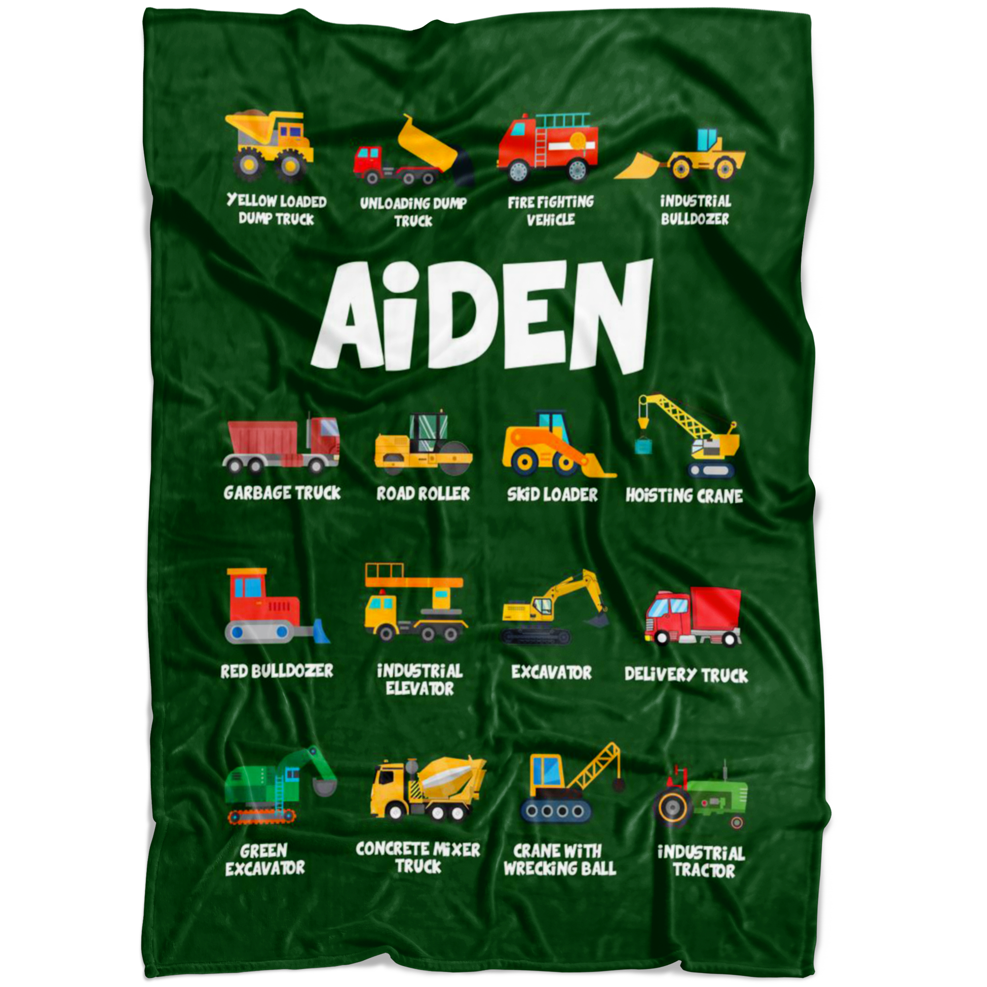 Aiden Construction Blanket Green