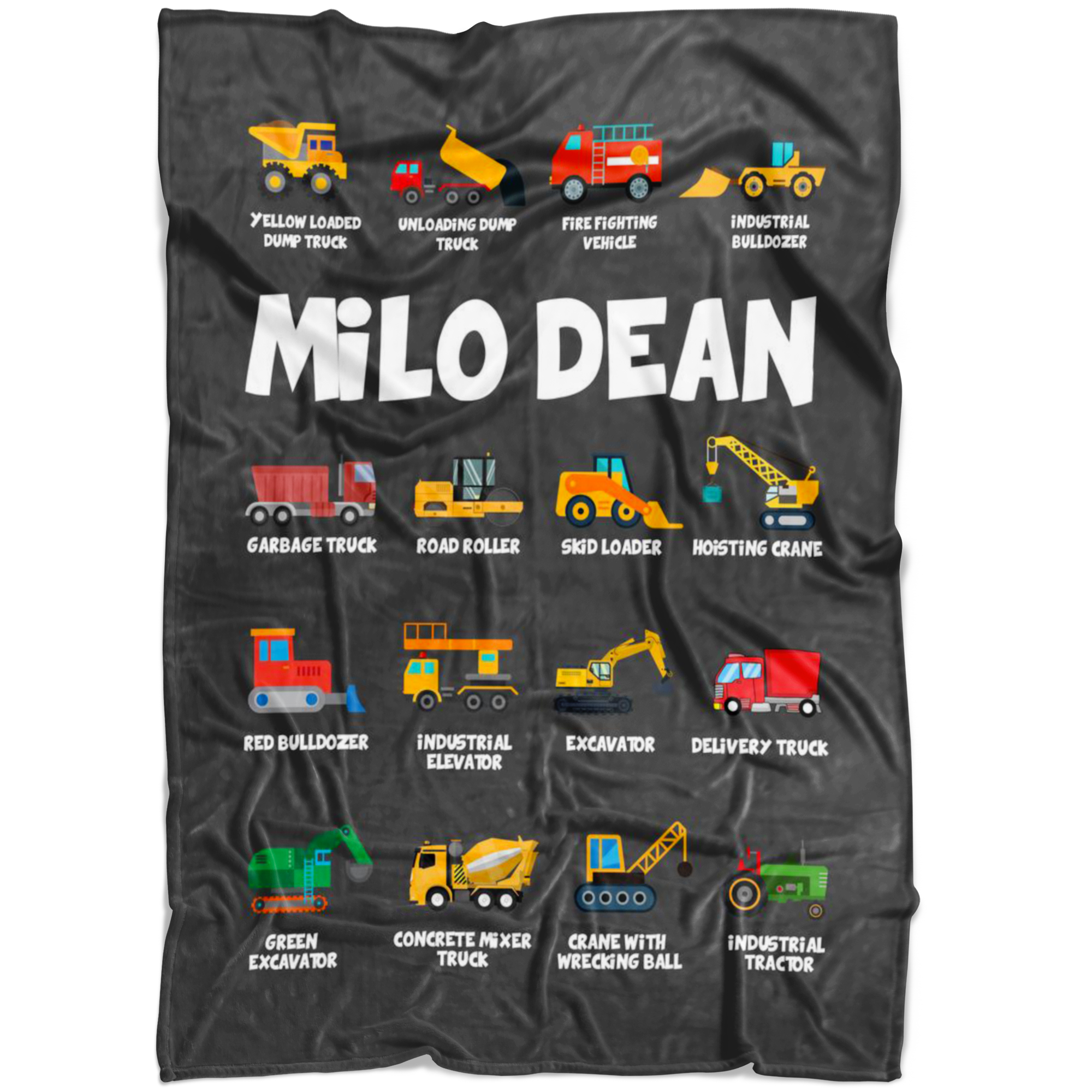 Milo Dean Construction Blanket Grey