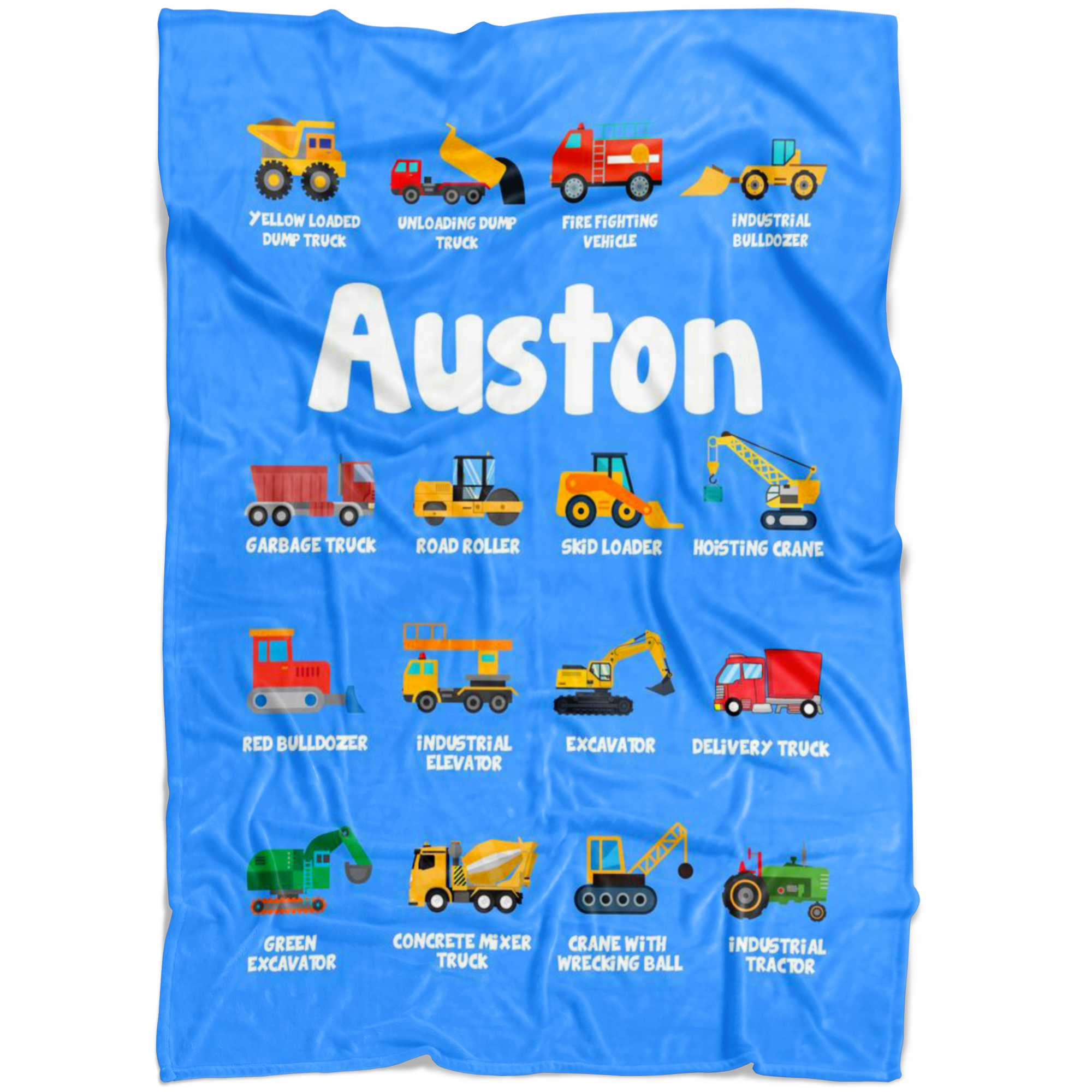 Auston Construction Blanket Blue