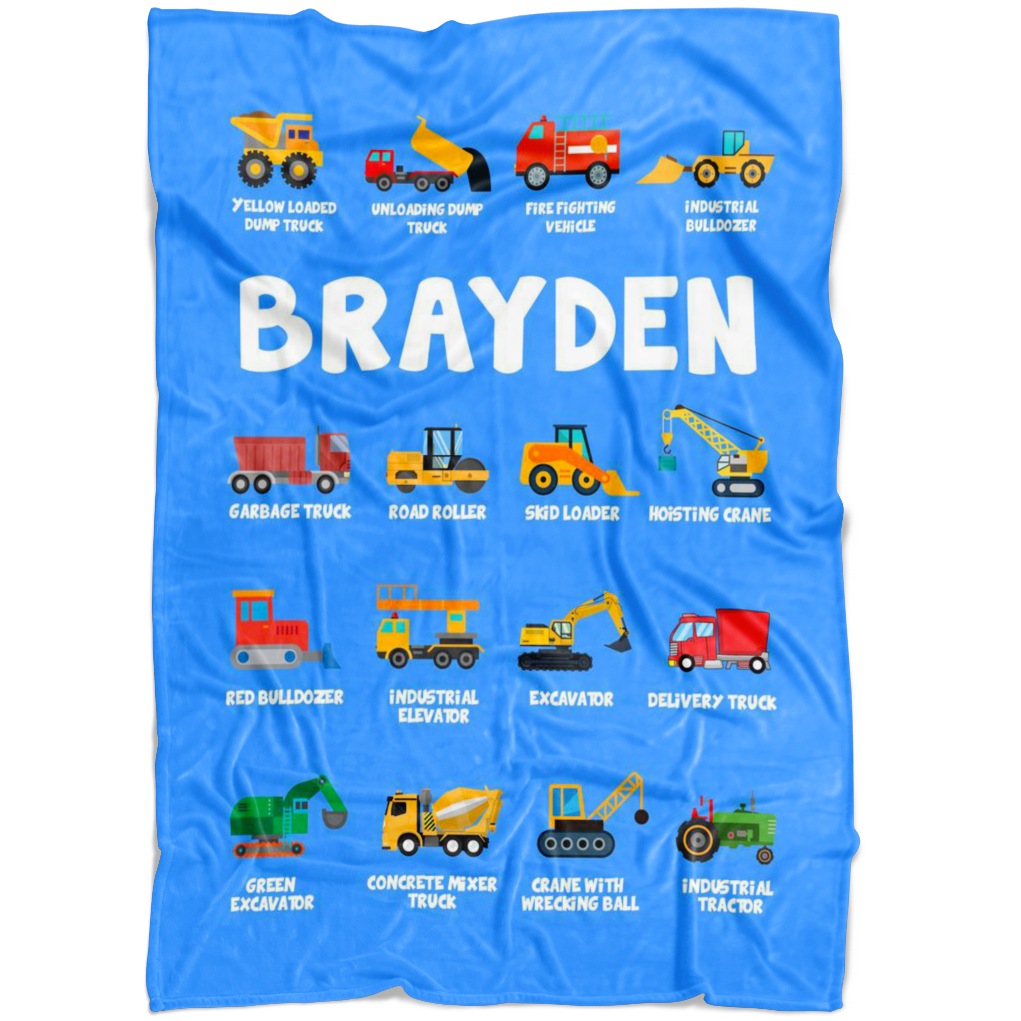 Brayden Construction Blanket Blue