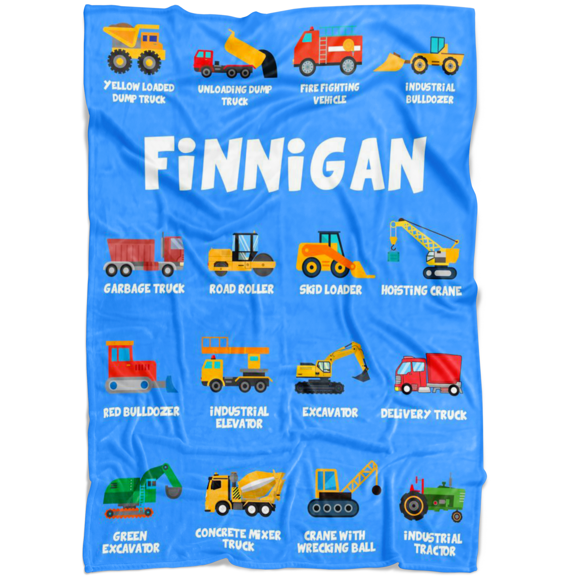 Finnigan Construction Blanket Blue