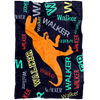 Dinosaurs T-Rex Personalized Name Blanket for Boys, Kids - Walker