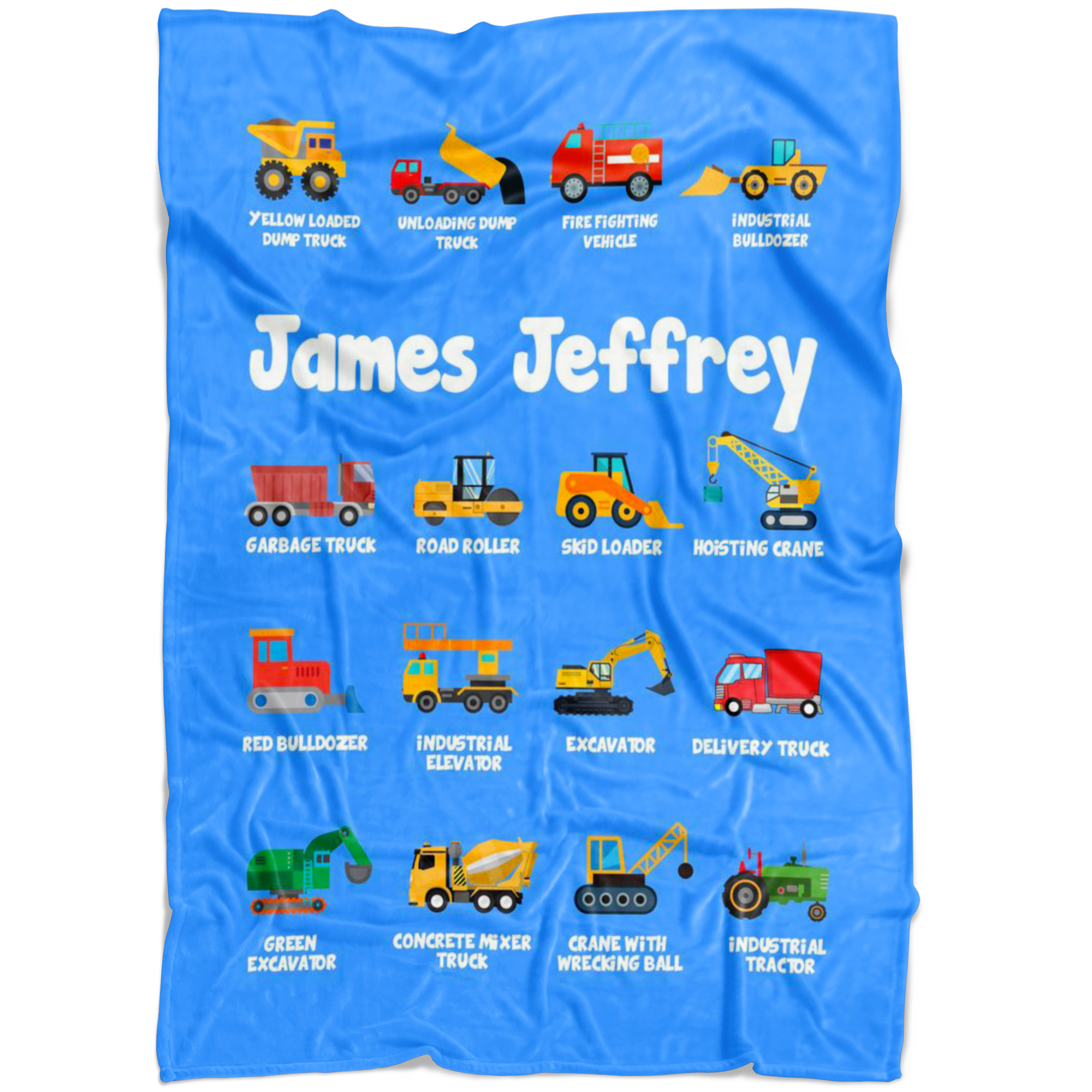 James Jeffrey Construction Blanket Blue