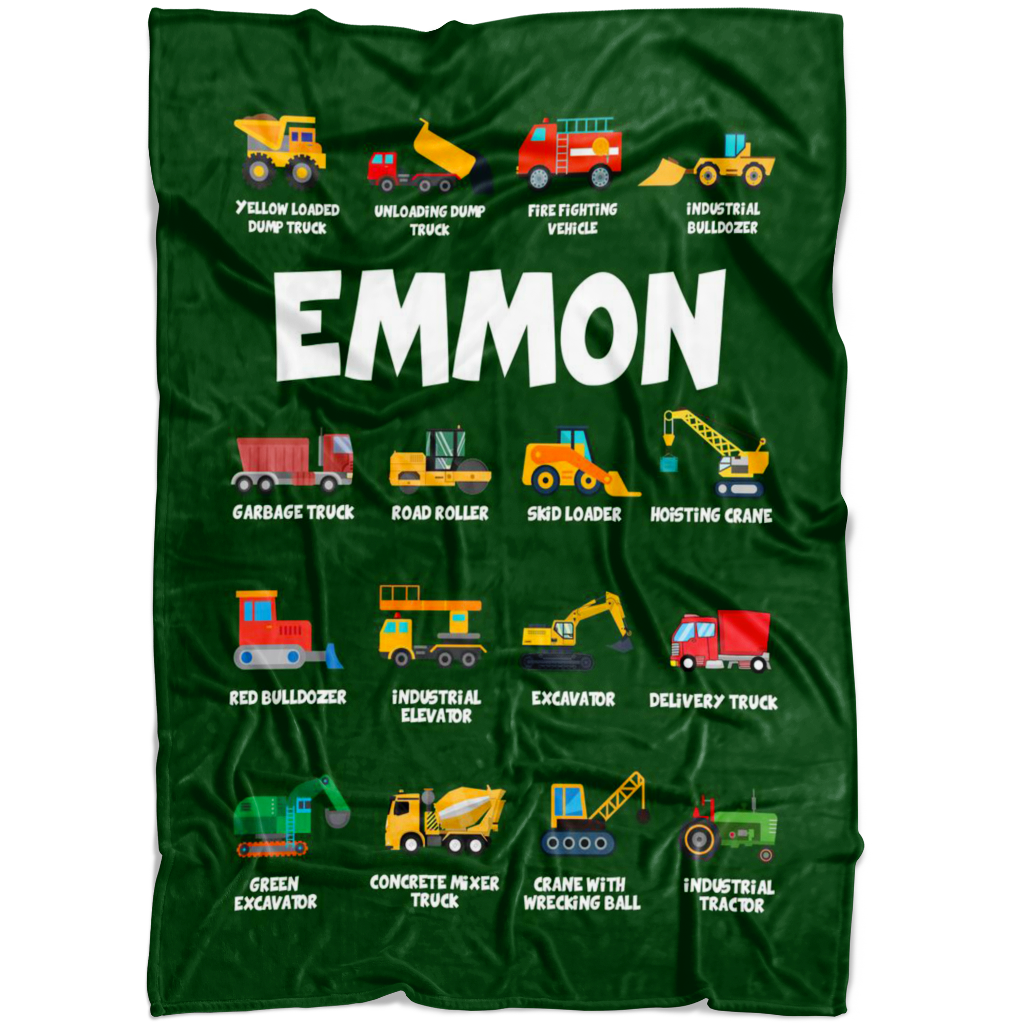 Emmon Construction Blanket Green