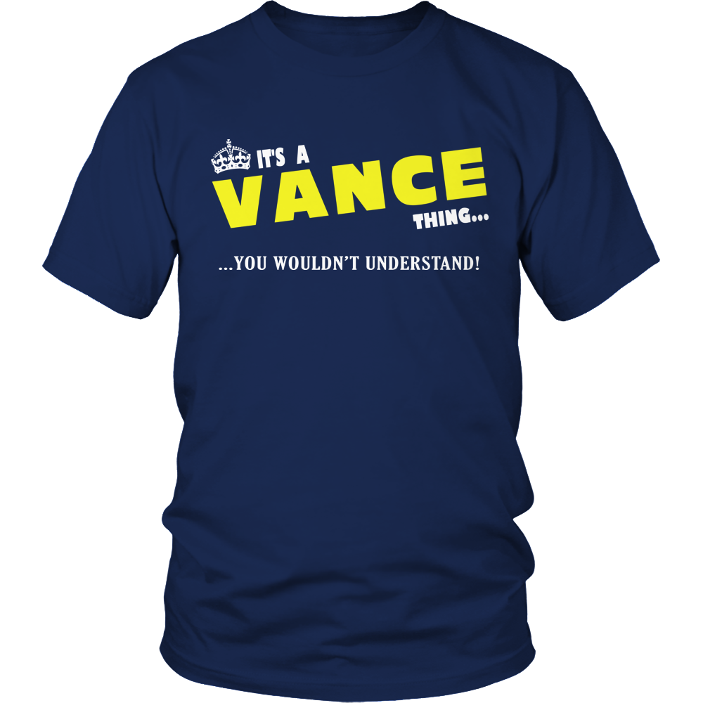 It's A Vance Thing, You Wouldn't Understand