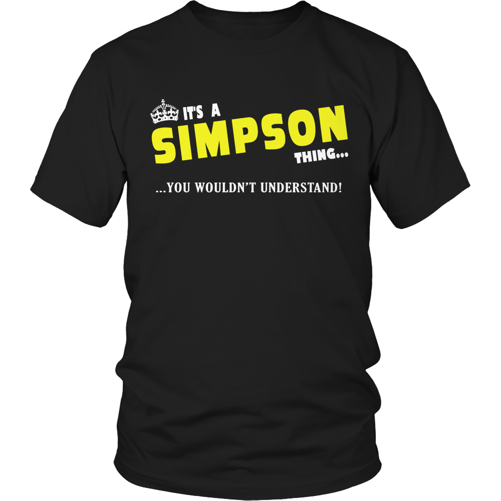 It's A Simpson Thing, You Wouldn't Understand