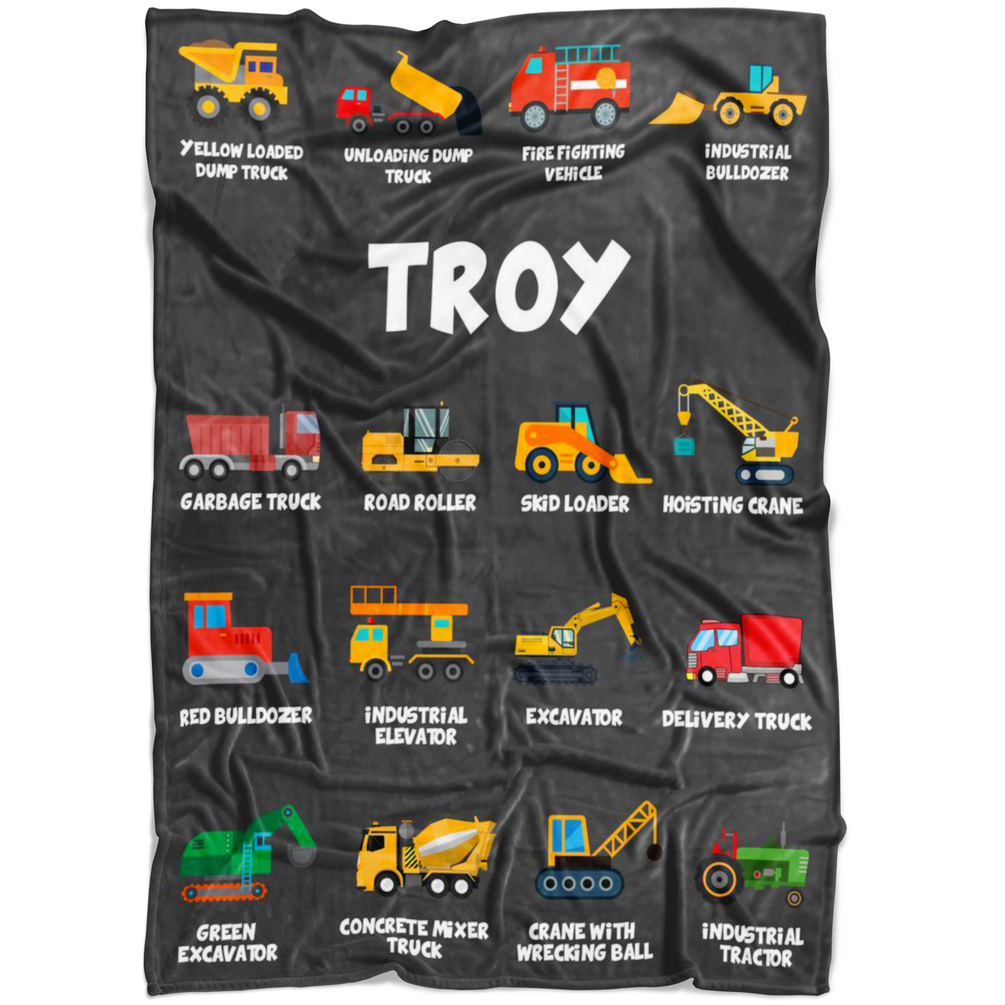 Troy Construction Blanket Grey