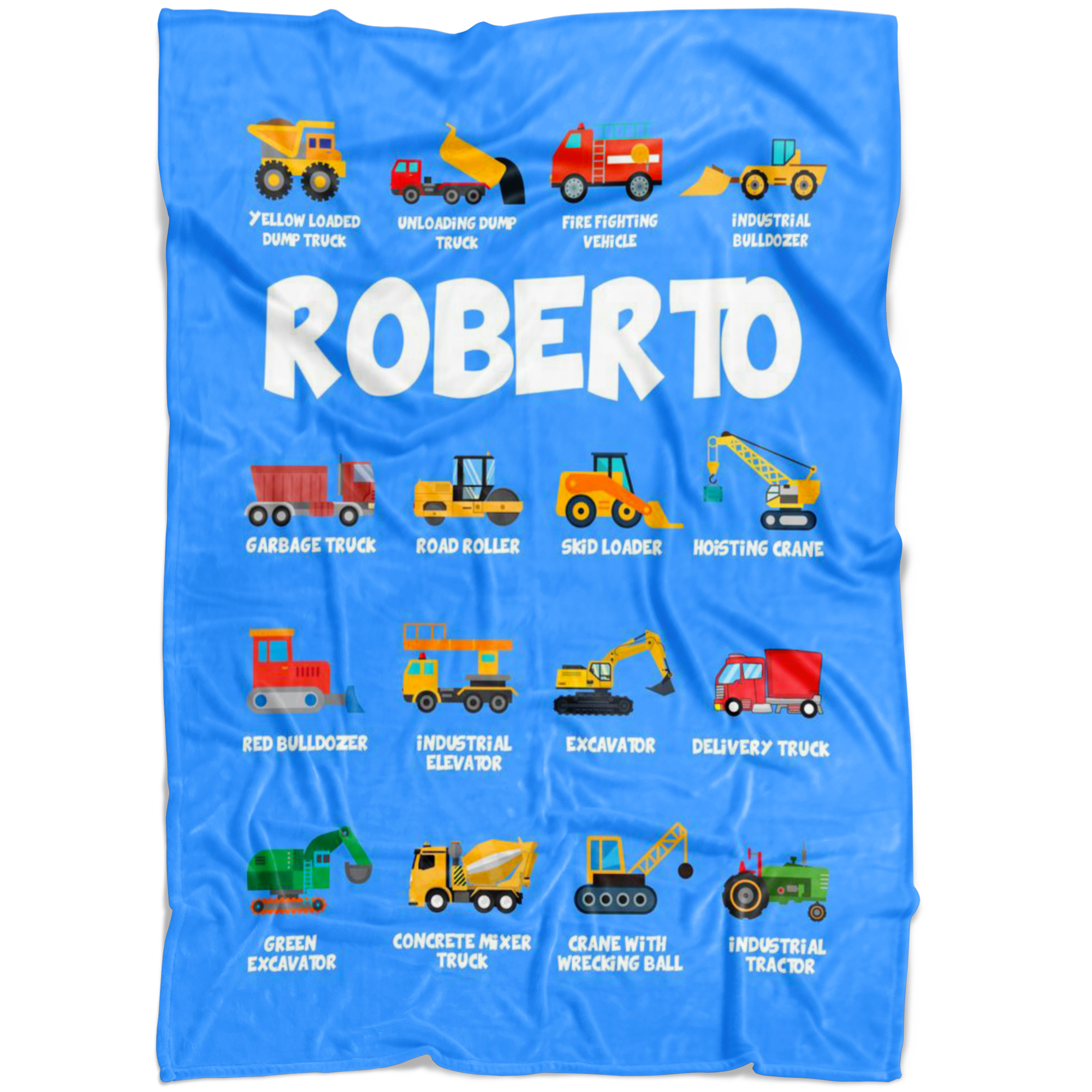 Roberto Construction Blanket Blue