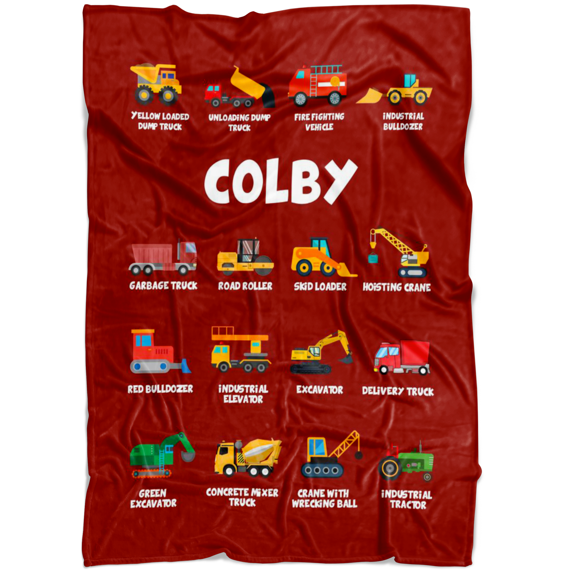 Colby Construction Blanket Red