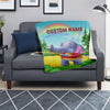 Load image into Gallery viewer, Personalized Name Elephant, Animal Blanket for Kids, Custom Name Blanket for Boys &amp; Girls