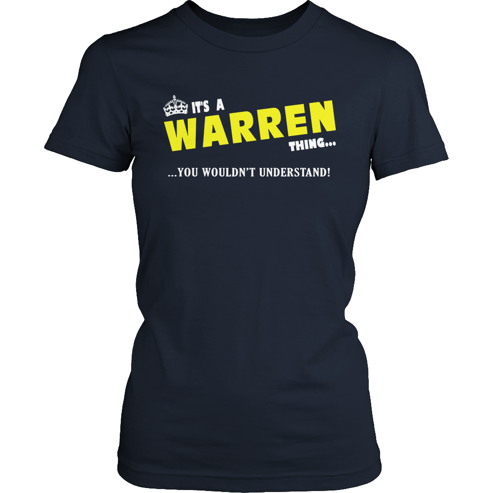 It's A Warren Thing, You Wouldn't Understand