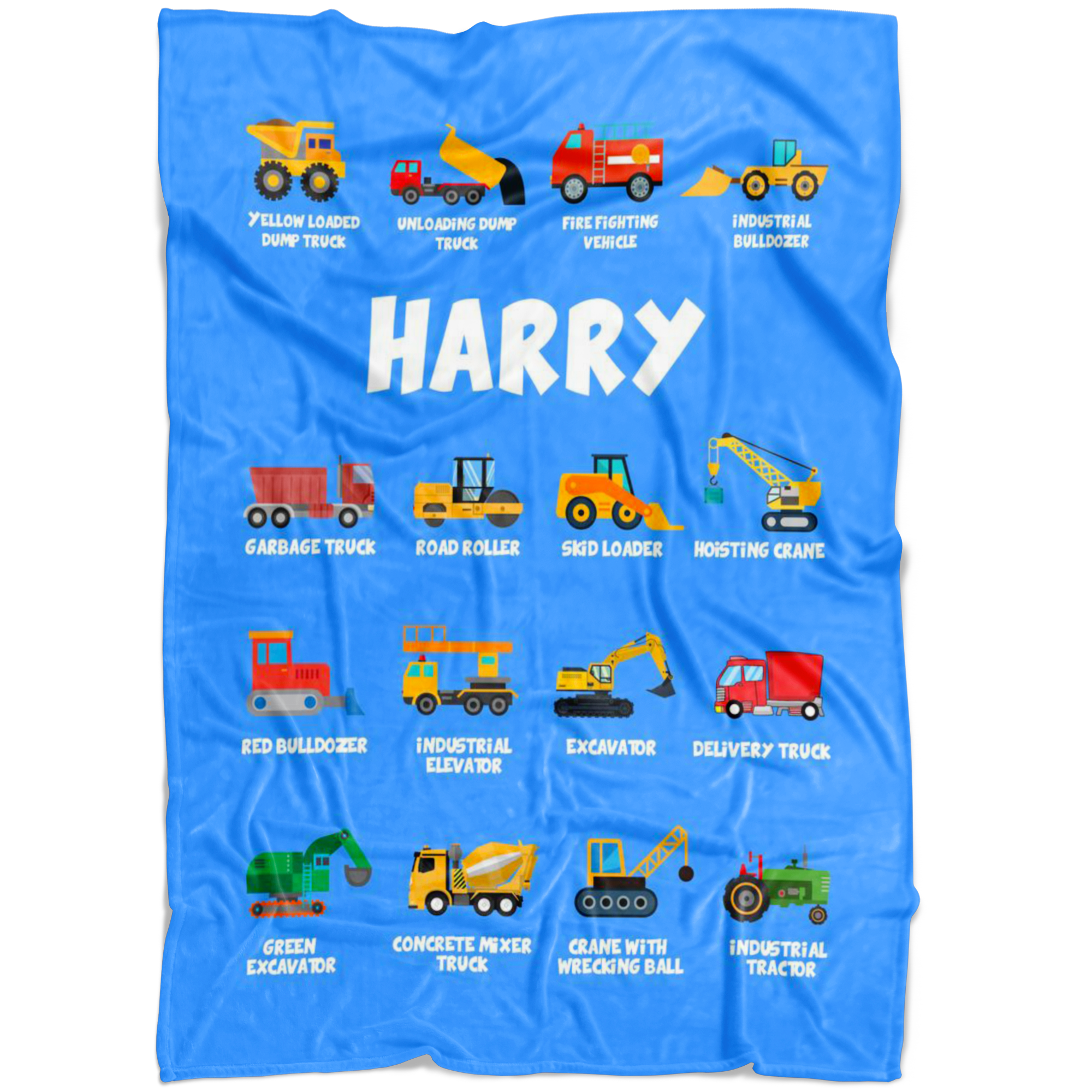 Harry Construction Blanket Blue