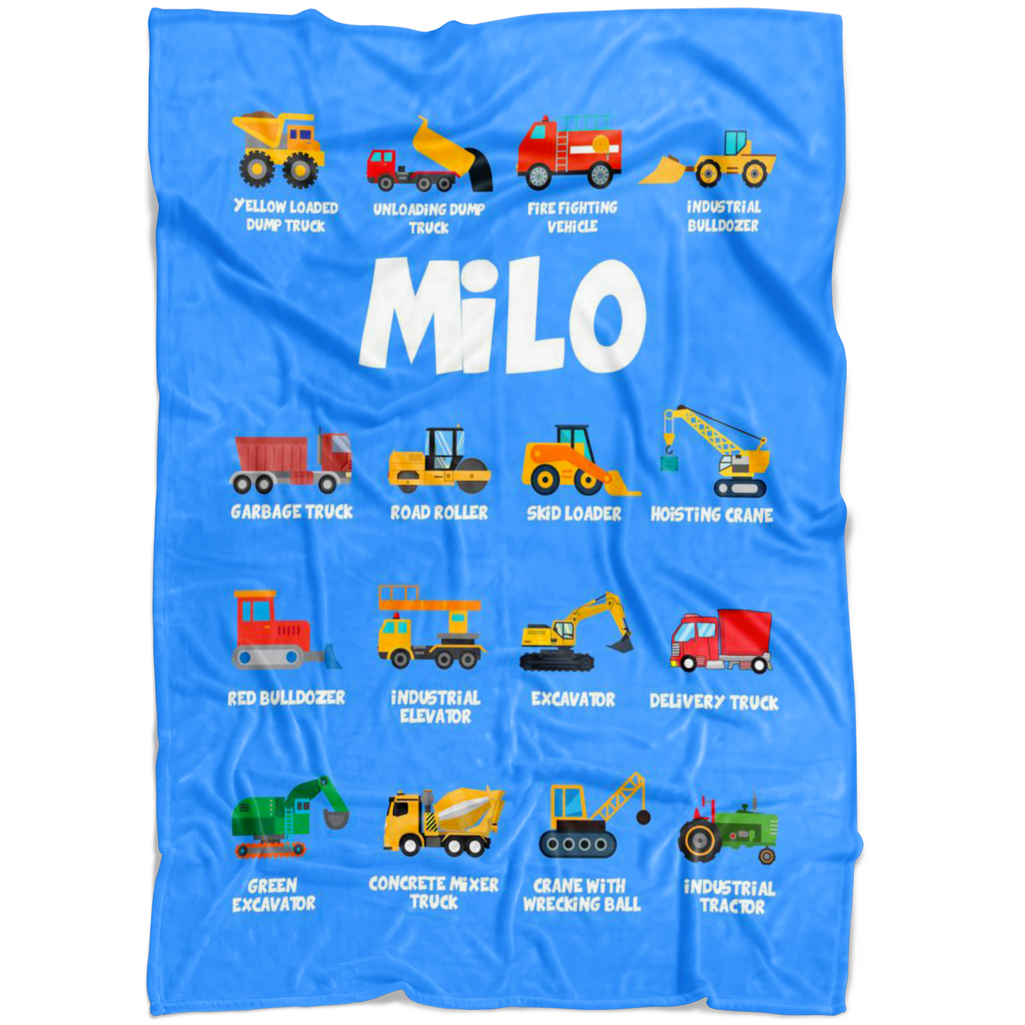 Milo Construction Blanket Blue