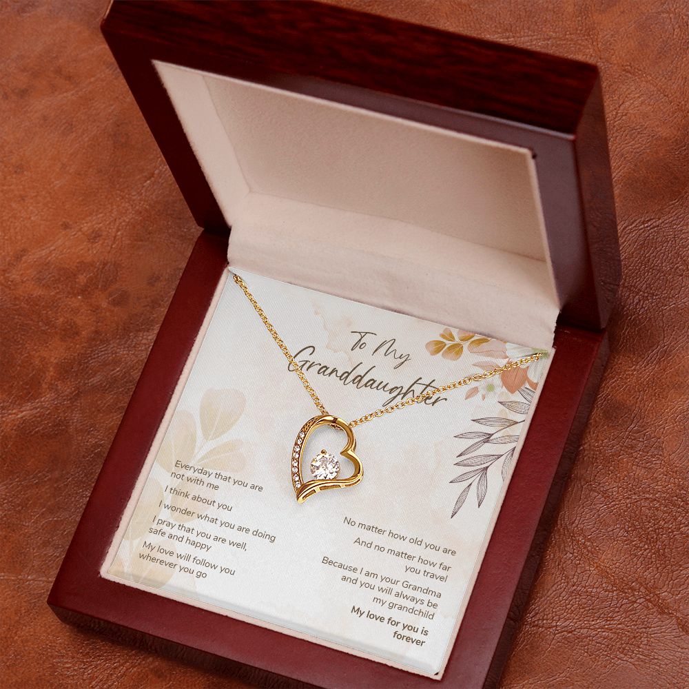 Granddaughter Gift from Grandma - Forever Love Necklace