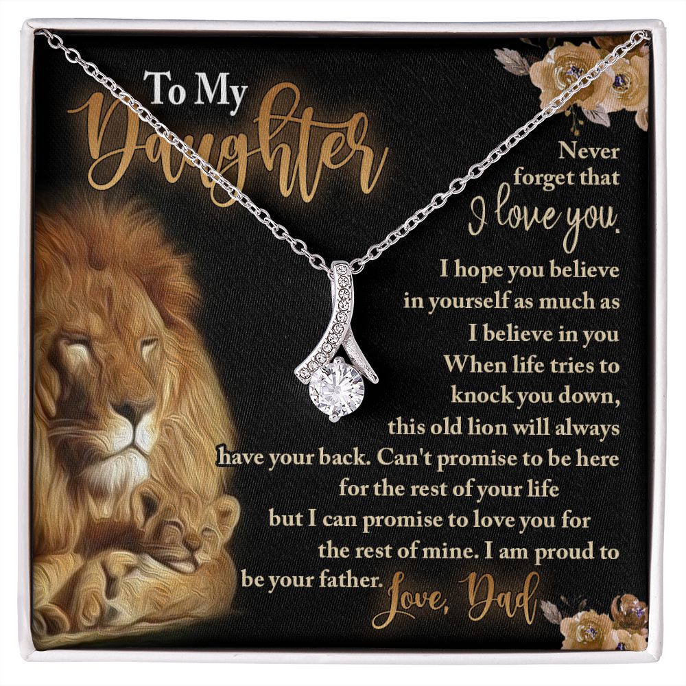 To My Daughter - Daughter Gift from Dad - Daughter Necklace