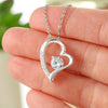 Load image into Gallery viewer, To My Daughter Gift Forever Love Necklace with A Message Card