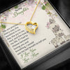 Load image into Gallery viewer, To My Daughter Gift Forever Love Necklace with A Message Card