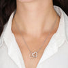 Load image into Gallery viewer, I Love You Mom Interlocking Hearts Necklace, Gift for Mom