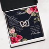 Load image into Gallery viewer, I Love You Mom Interlocking Hearts Necklace, Gift for Mom