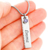 Load image into Gallery viewer, To My Wife Gift Birthstone Necklace with Name &amp; Message Card
