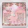 Load image into Gallery viewer, To My Wife Gift Alluring Beauty Necklace with Message Card