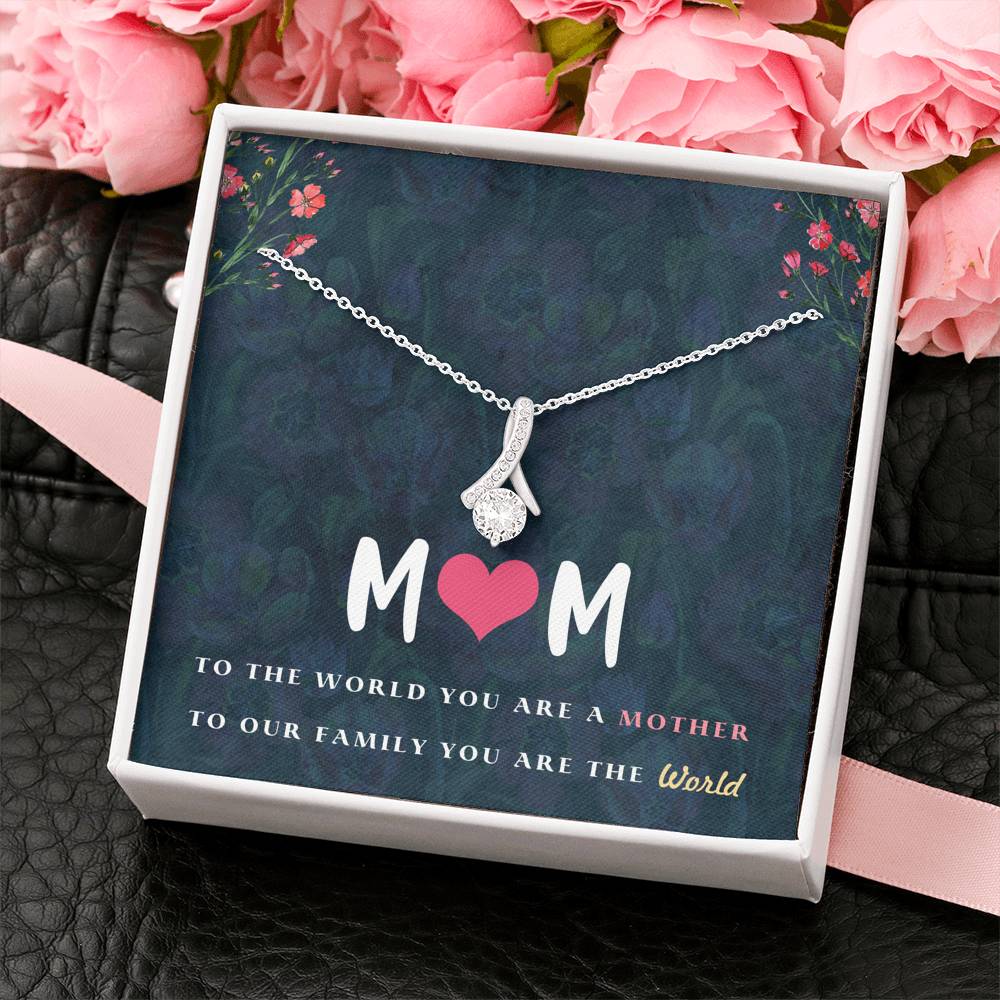 Gift for Mom Necklace with a Message Card