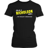It's A Nicholson Thing, You Wouldn't Understand