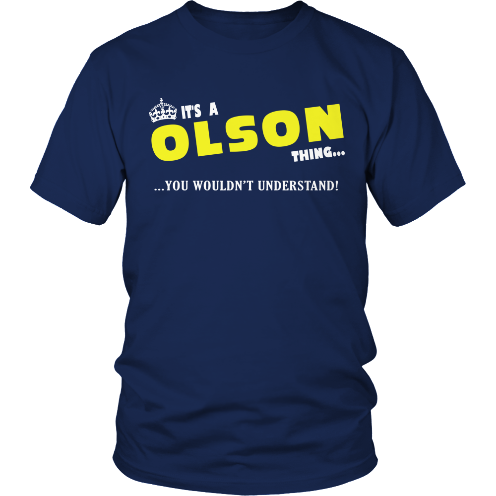 It's A Olson Thing, You Wouldn't Understand