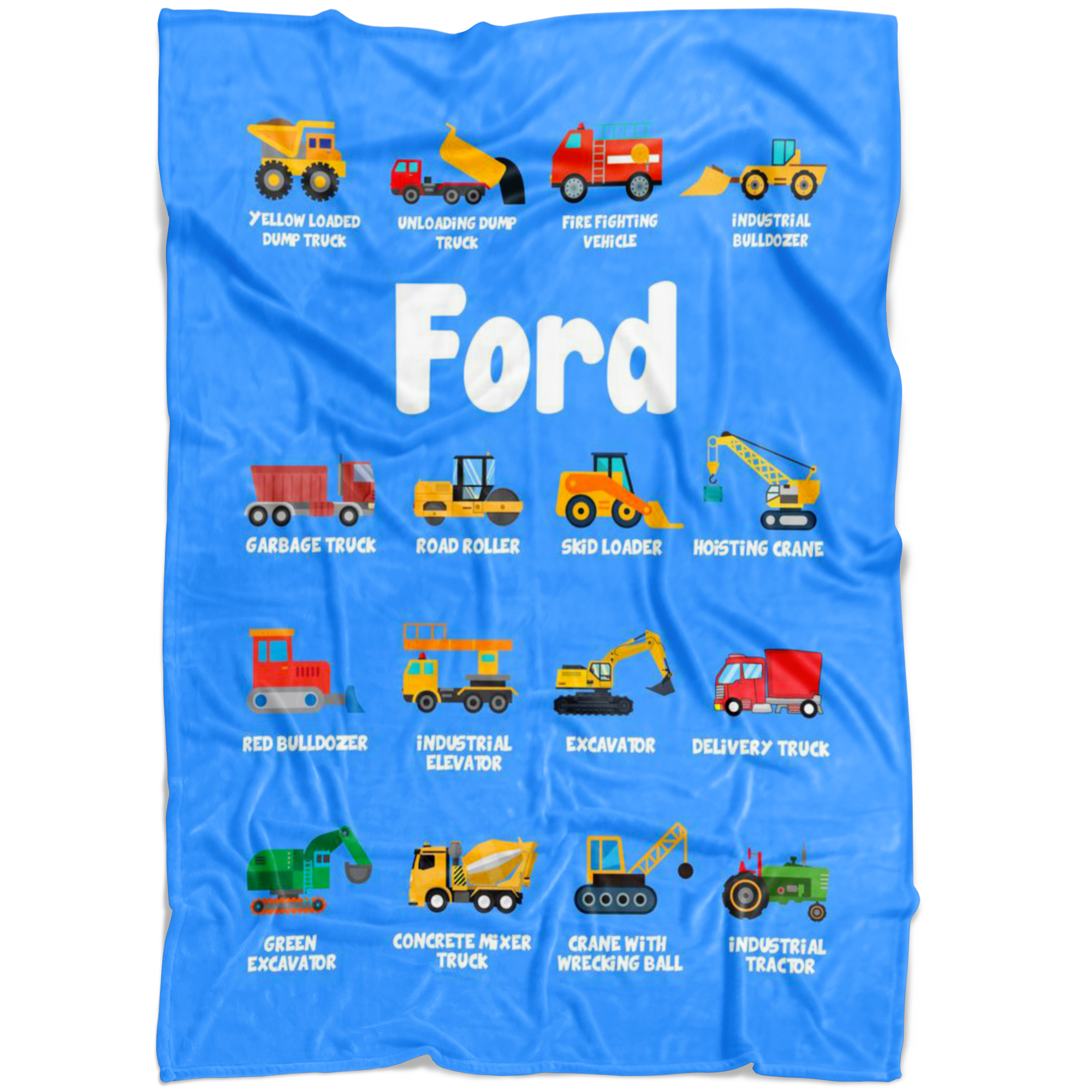 Ford Construction Blanket Blue
