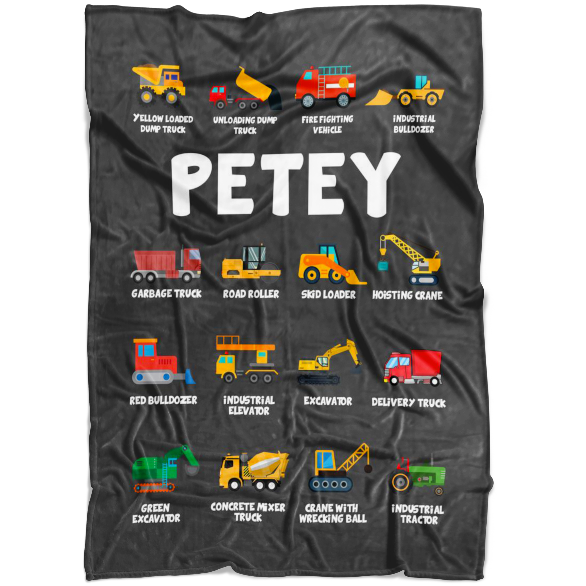 Petey Construction Blanket Grey