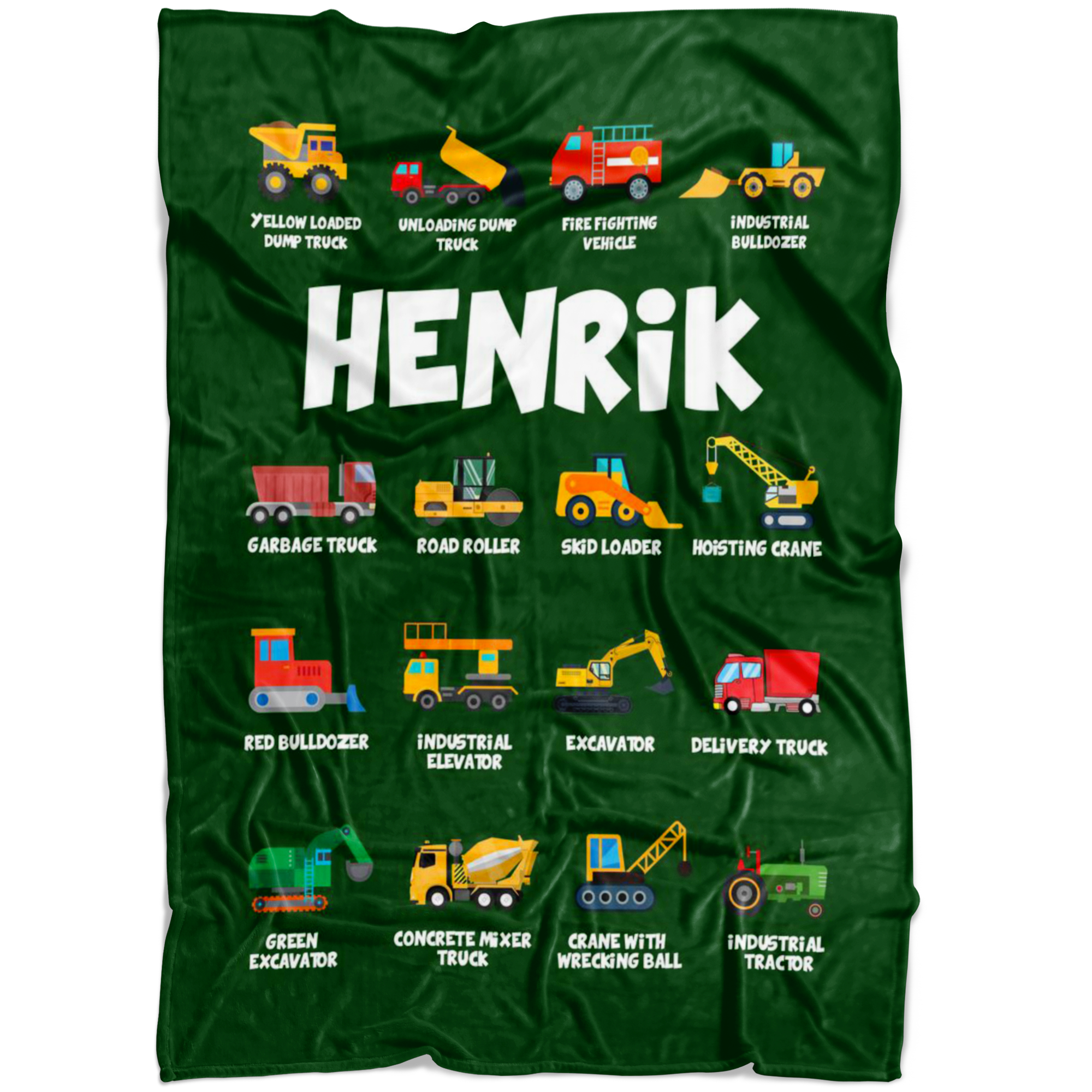 Henrik Construction Blanket Green