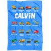 Calvin Construction Blanket Blue
