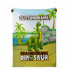 Load image into Gallery viewer, Personalized Name Brachiosaurus Dinosaur Blanket for Kids, Custom Name Blanket for Boys &amp; Girls
