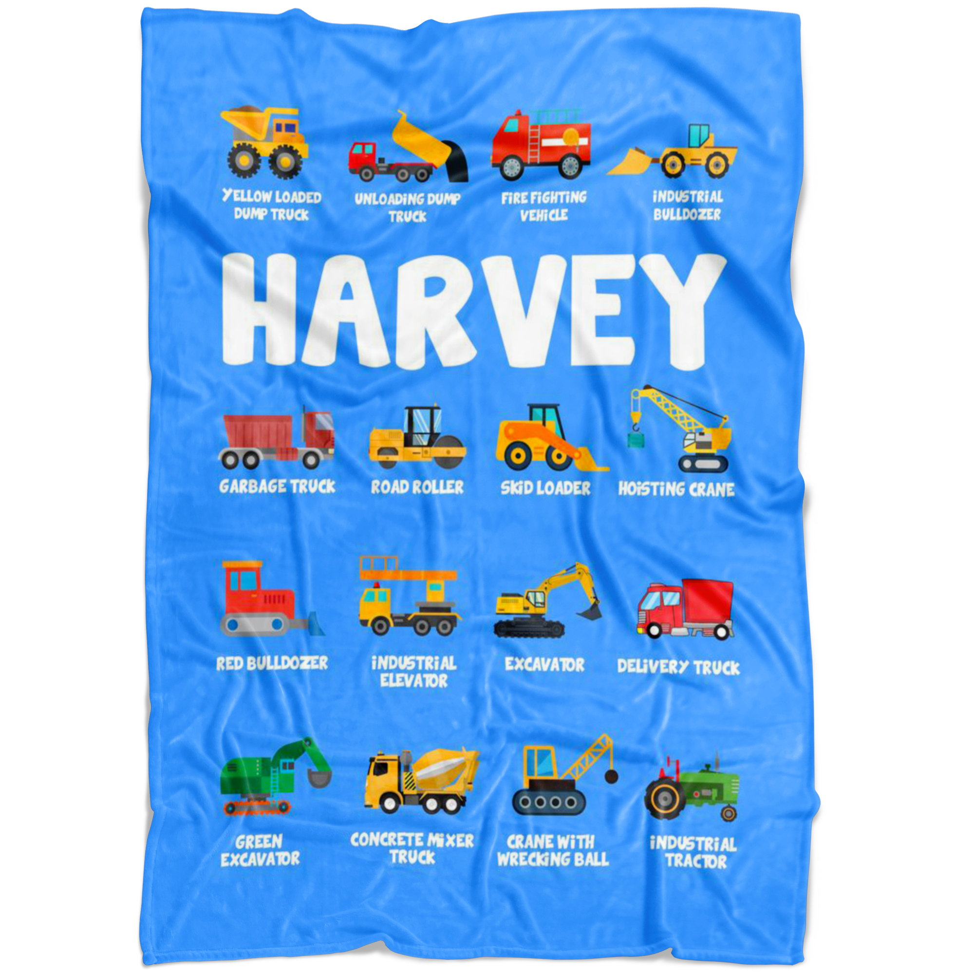 Harvey Construction Blanket Blue