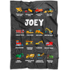 Joey Construction Blanket Grey