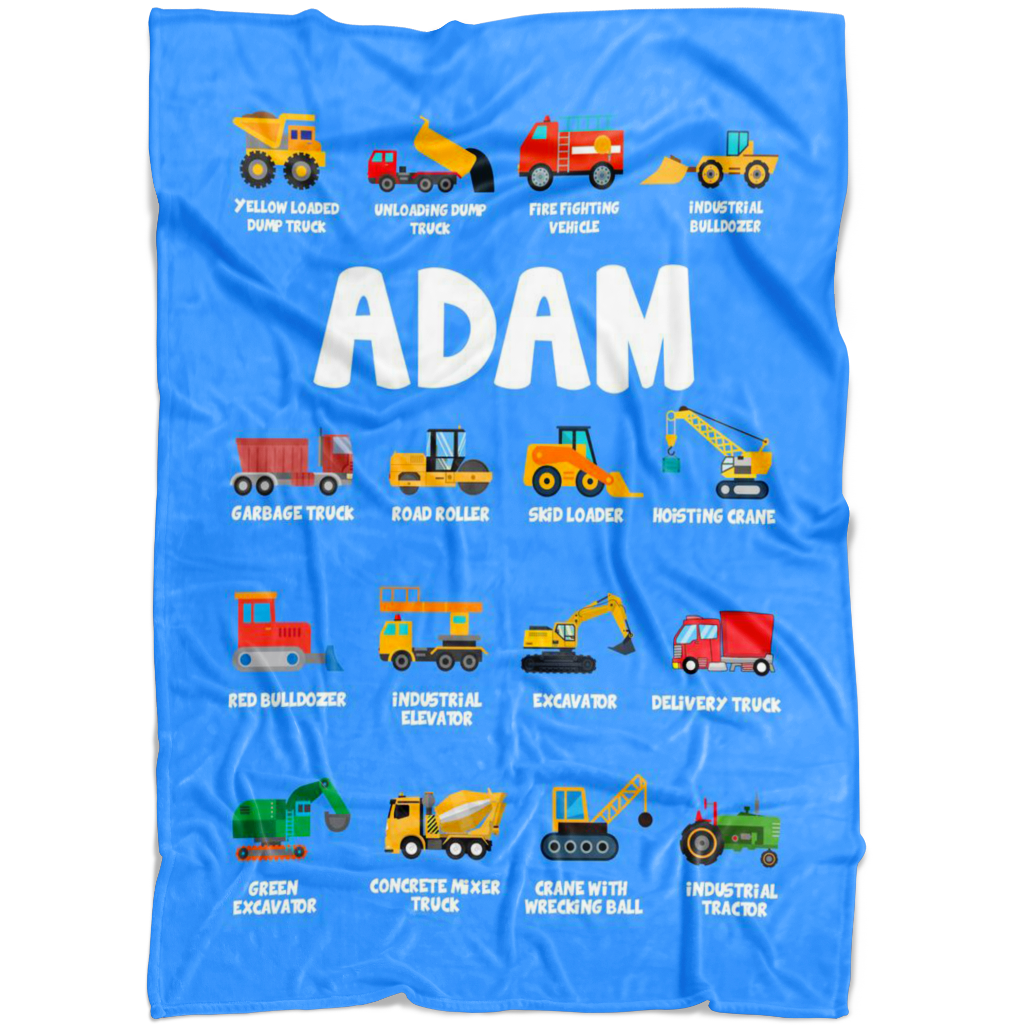 Adam Construction Blanket Blue