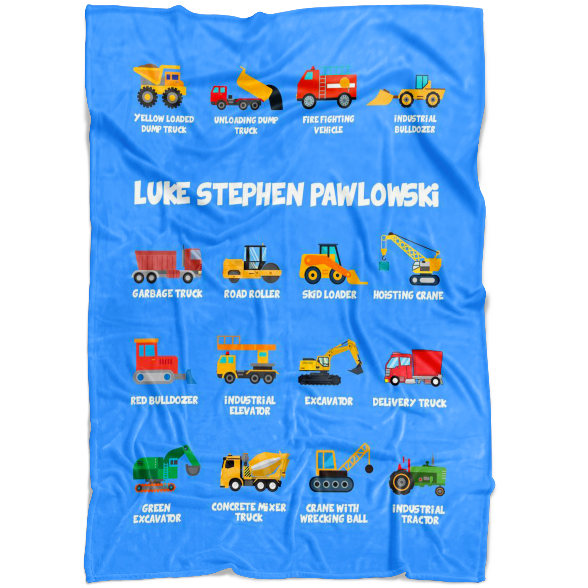 Luke Stephen Pawlowski Construction Blanket Blue