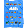 Mark Construction Blanket Blue