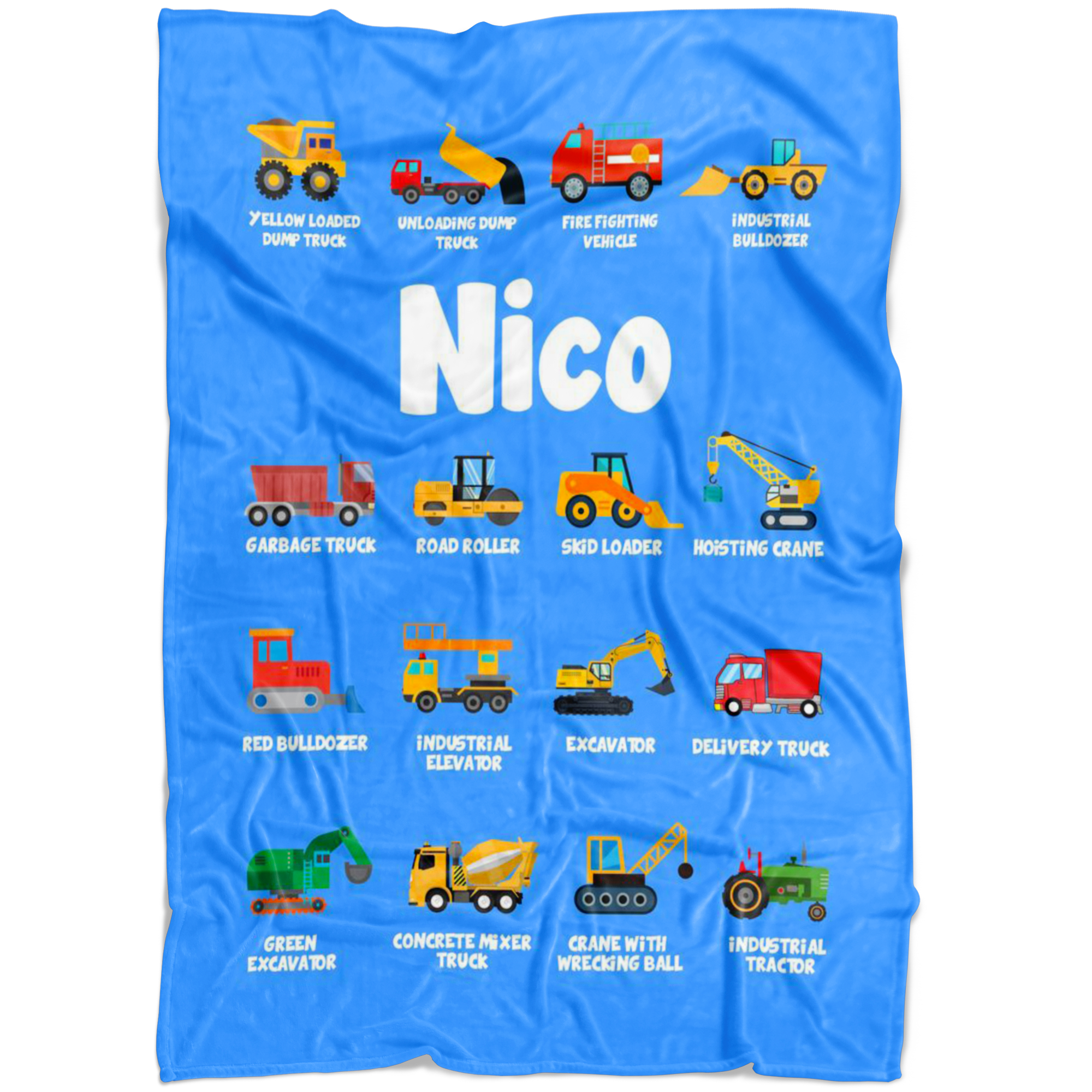 Nico Construction Blanket Blue