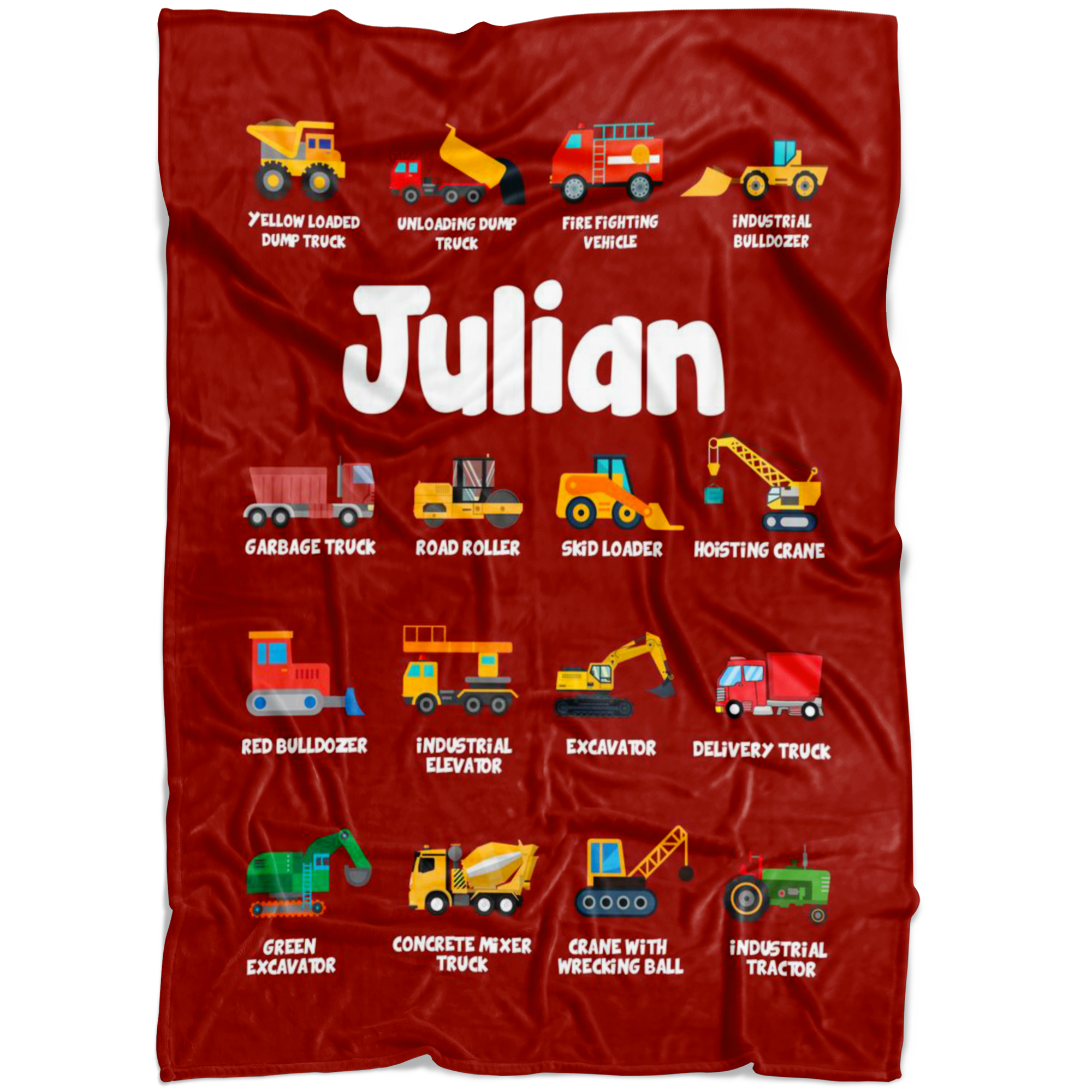 Julian Construction Blanket Red
