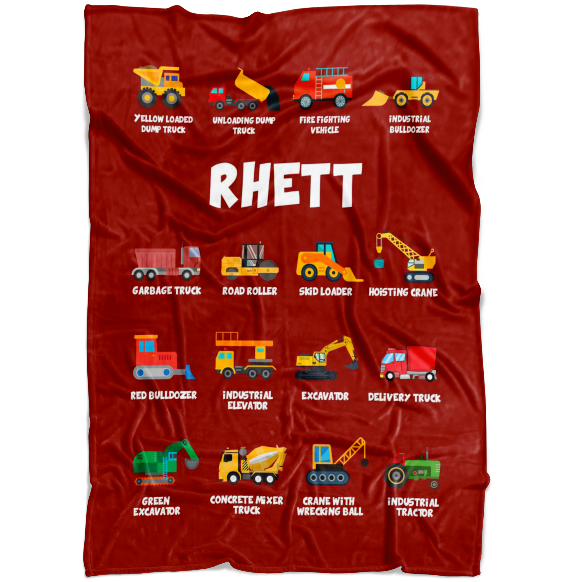 Rhett Construction Blanket Red