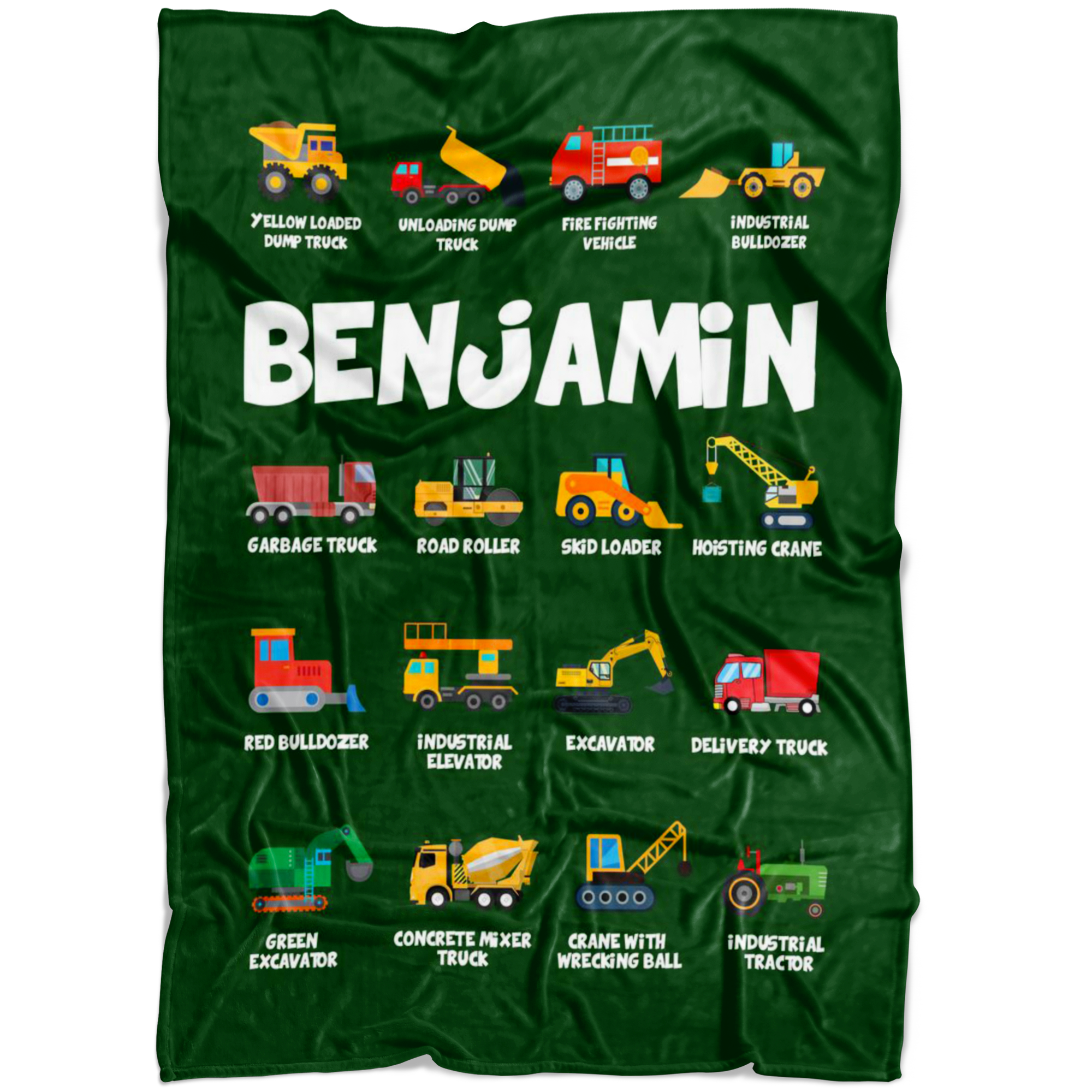 Benjamin Construction Blanket Green