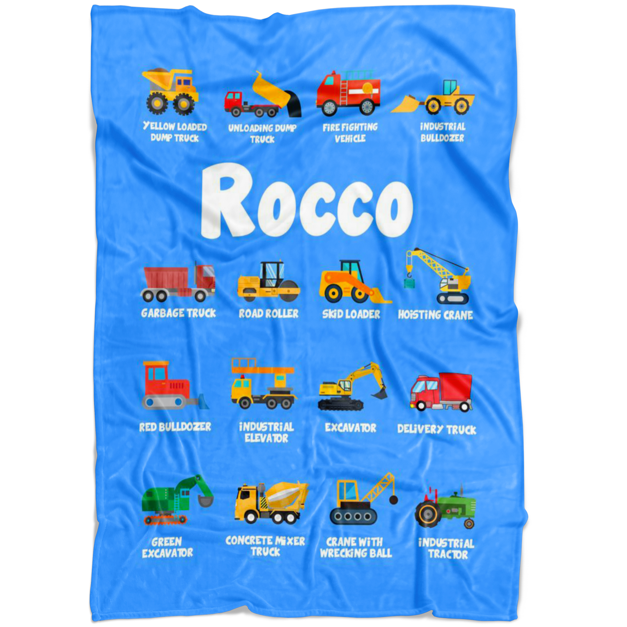 Rocco Construction Blanket Blue