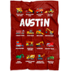 Austin Construction Blanket Red