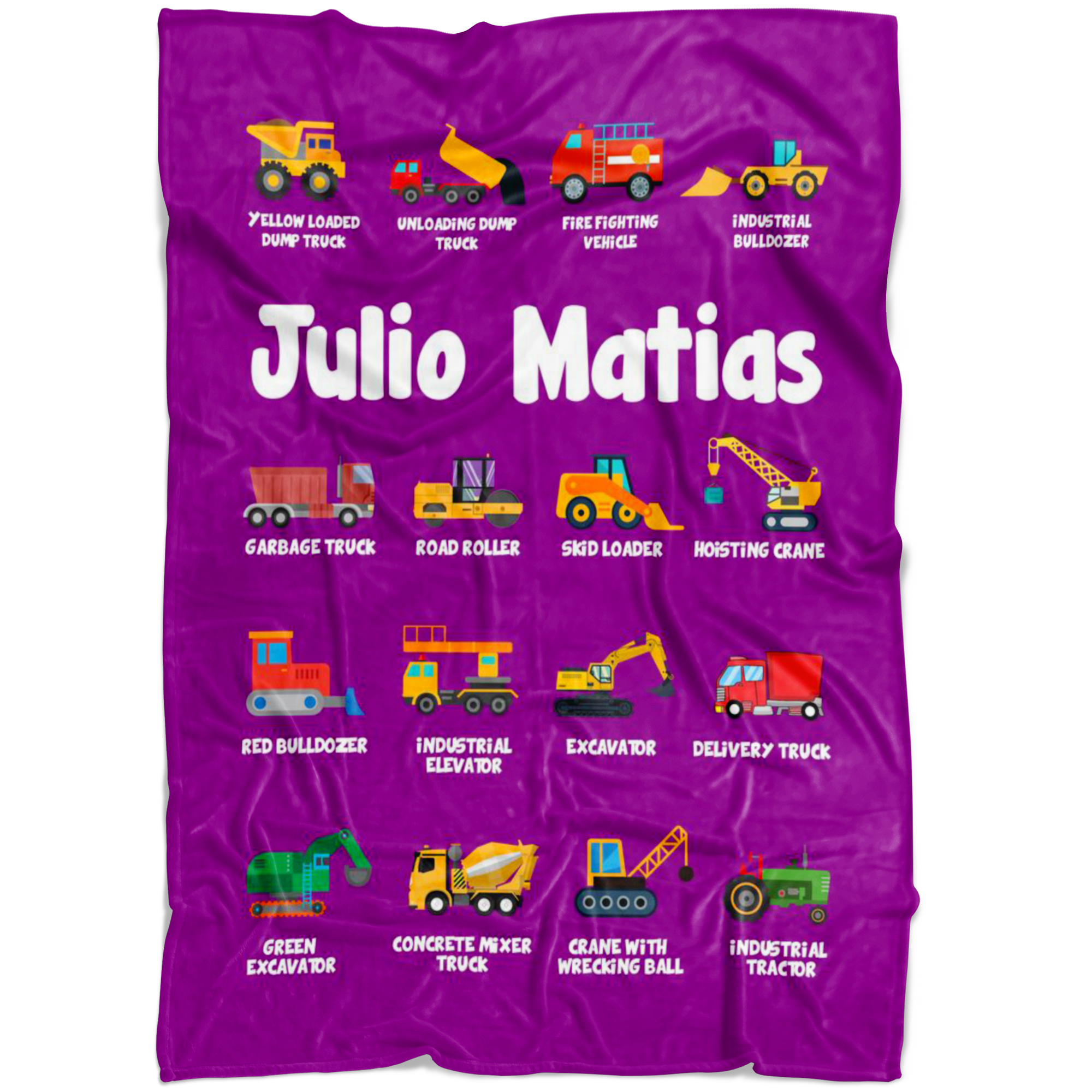 Julio Matias Construction Blanket Purple