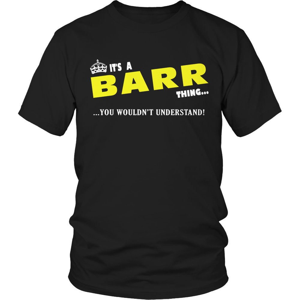 It's A Barr Thing, You Wouldn't Understand