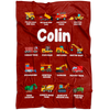 Colin Construction Blanket Red