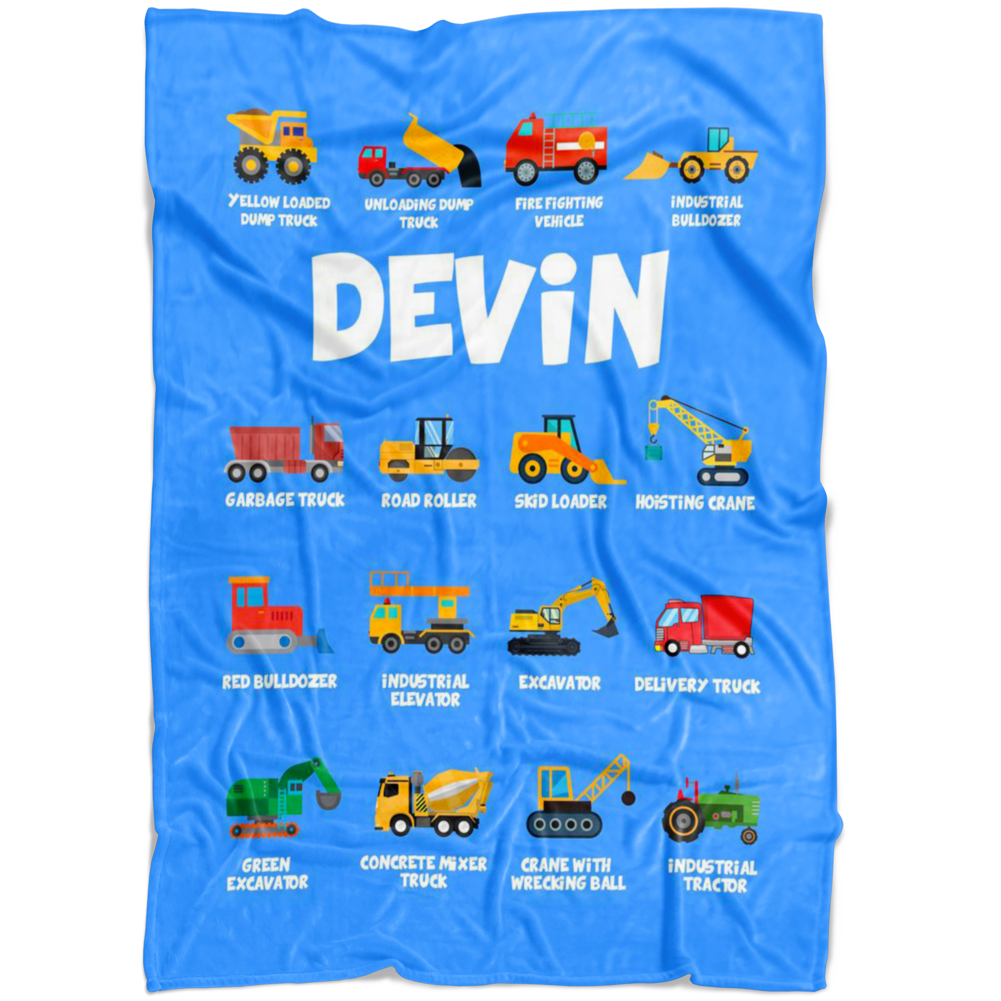 Devin Construction Blanket Blue