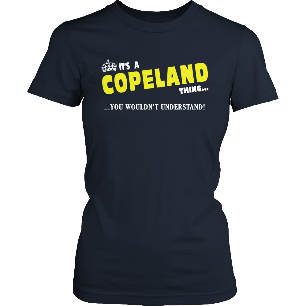 It's A Copeland Thing, You Wouldn't Understand
