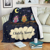 Load image into Gallery viewer, Personalized Name Sleepy Owls Blanket for Kids